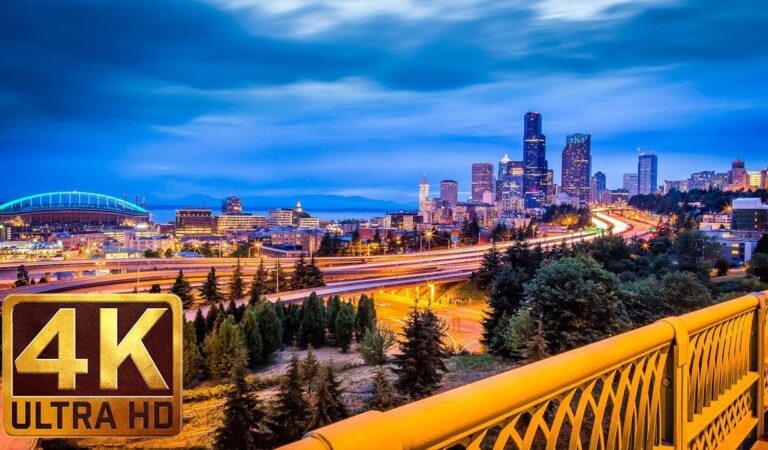 4K Urban Relaxation Video – 1.5 Hours City Sounds – Night Seattle from Dr. Jose Rizal Park 4K Urban Relaxation Video – 1.5 Hours City Sounds – Night Seattle from Dr. Jose Rizal Park
