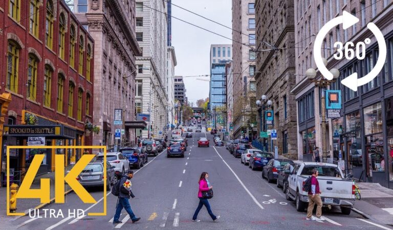 Seattle Downtown – City Tour 360 VR – 4K Video. Part 2 – 1 HR Seattle Downtown – City Tour 360 VR – 4K Video. Part 2 – 1 HR