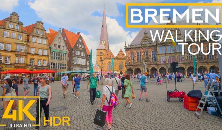 Exploring Cities of Germany in 4K HDR – City Walking Tour in Bremen – Busy City Life & City Sounds Exploring Cities of Germany in 4K HDR – City Walking Tour in Bremen – Busy City Life & City Sounds