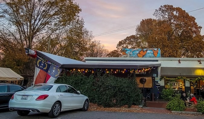 The exterior of Stanbury restaurant in Raleigh, North Carolina